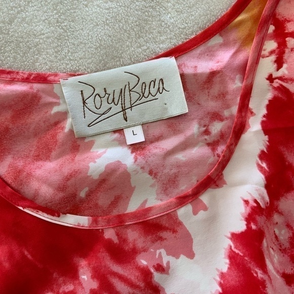 RORY Beca Designer Silk Tie Dye Mini Dress - Picture 2 of 5